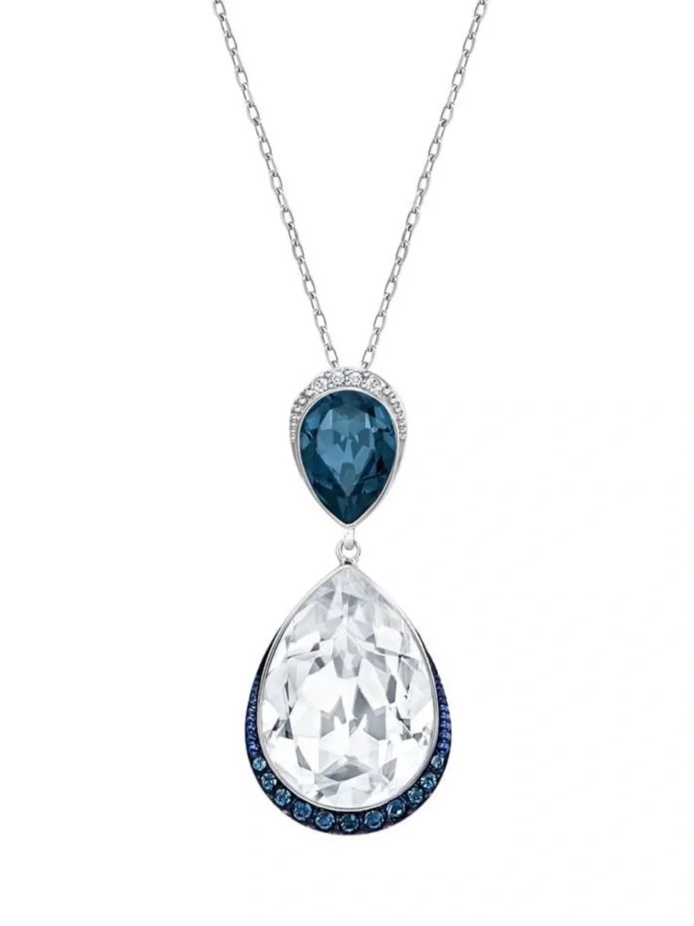 NWT Authentic Swarovski Teardrop Pendant Necklace